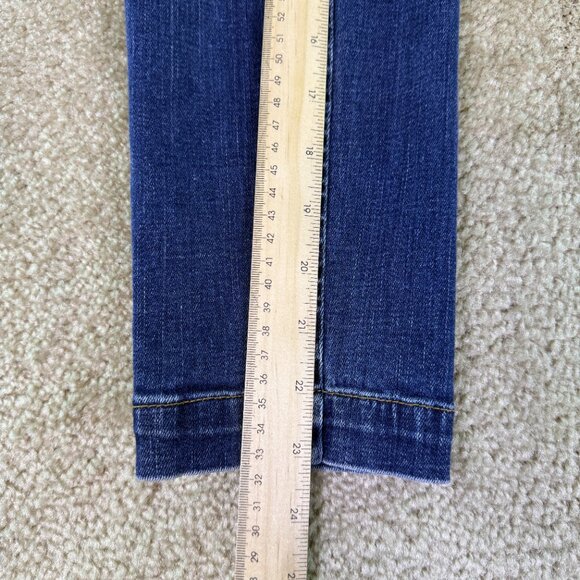 Talbots Petites Flawless Womens Crop Jeans Sz 8P Blue Mid Rise 30x23 E634 - Picture 11 of 13